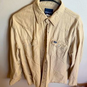 Wrangler work shirt XL fits like L